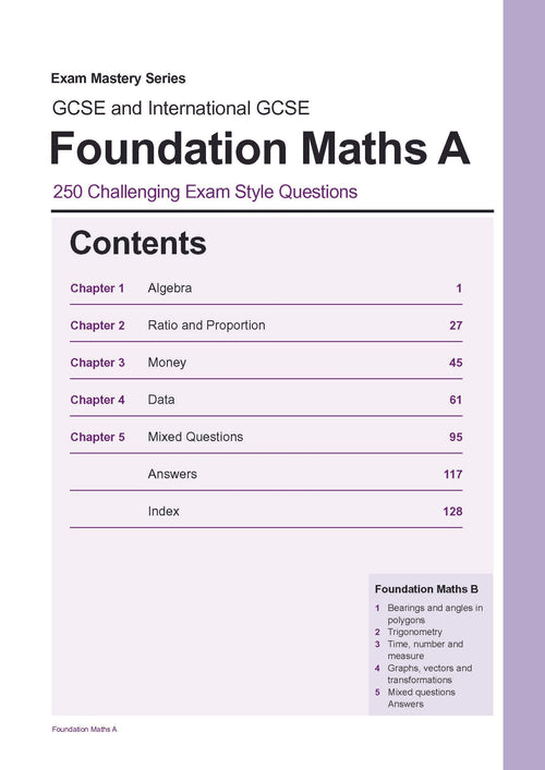 Foundation Maths A