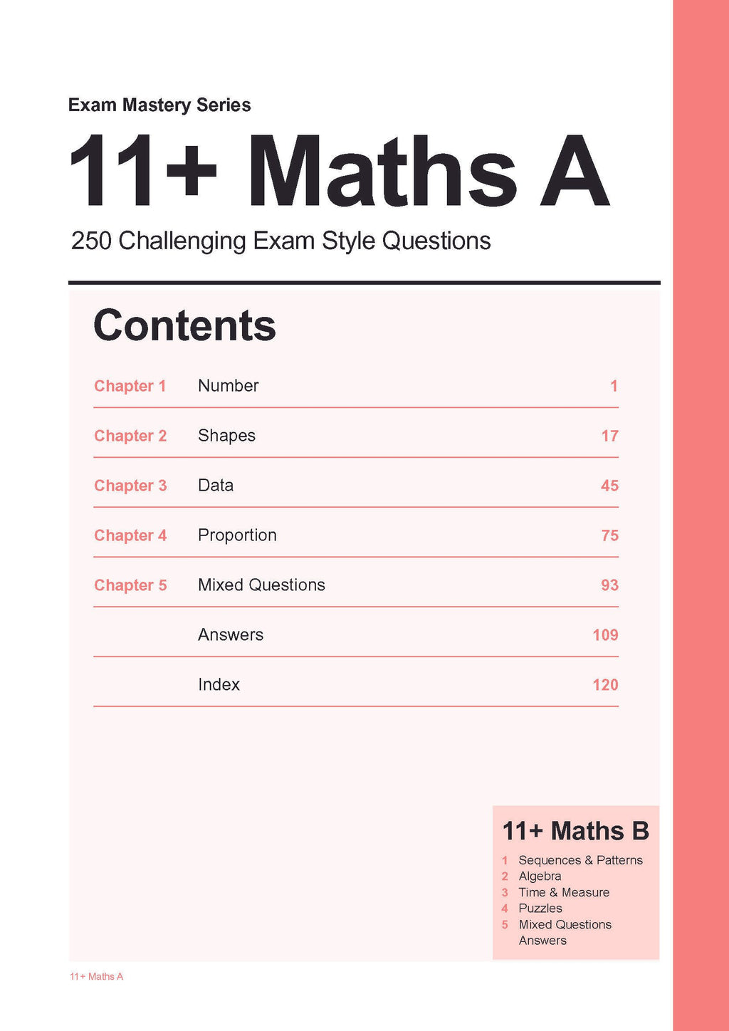 11+ Maths A