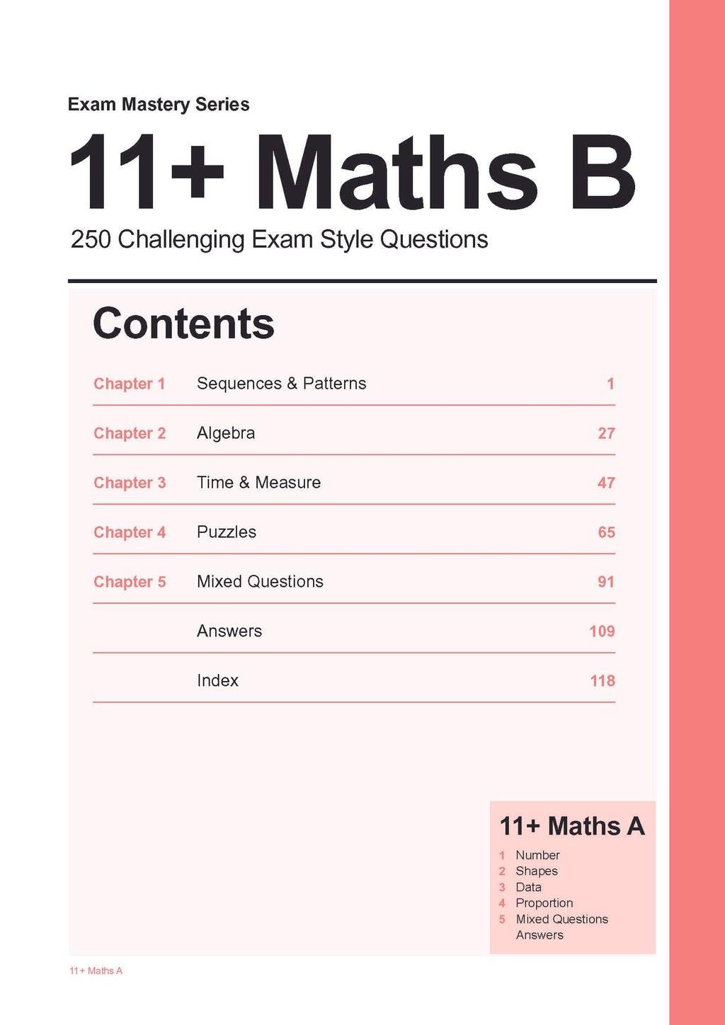 11+ Maths B