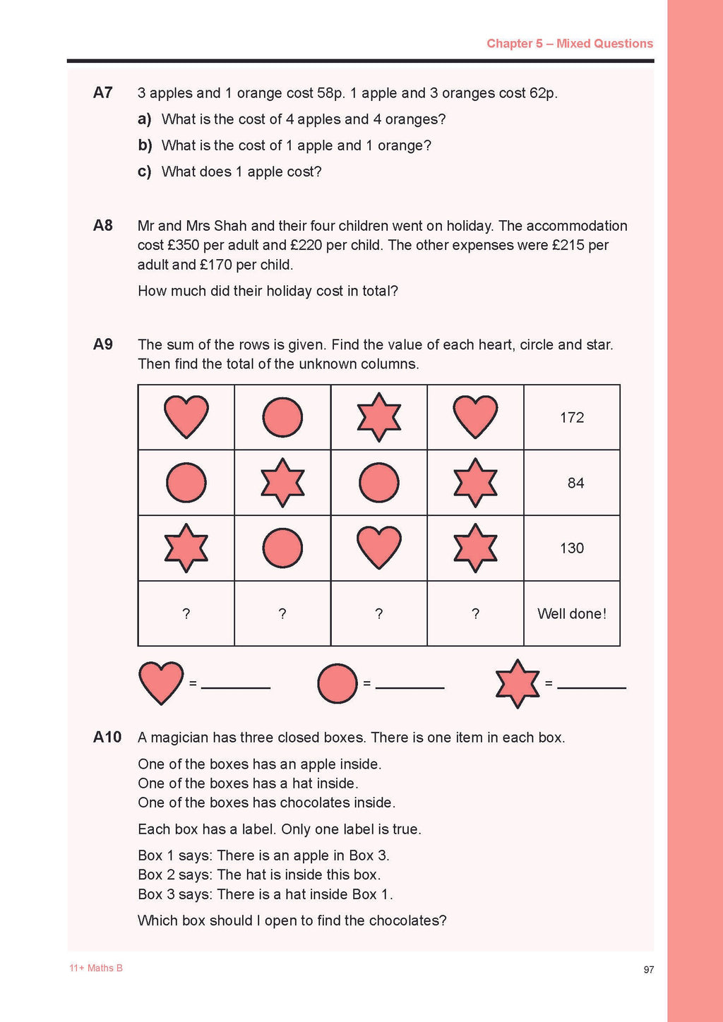 11+ Maths B