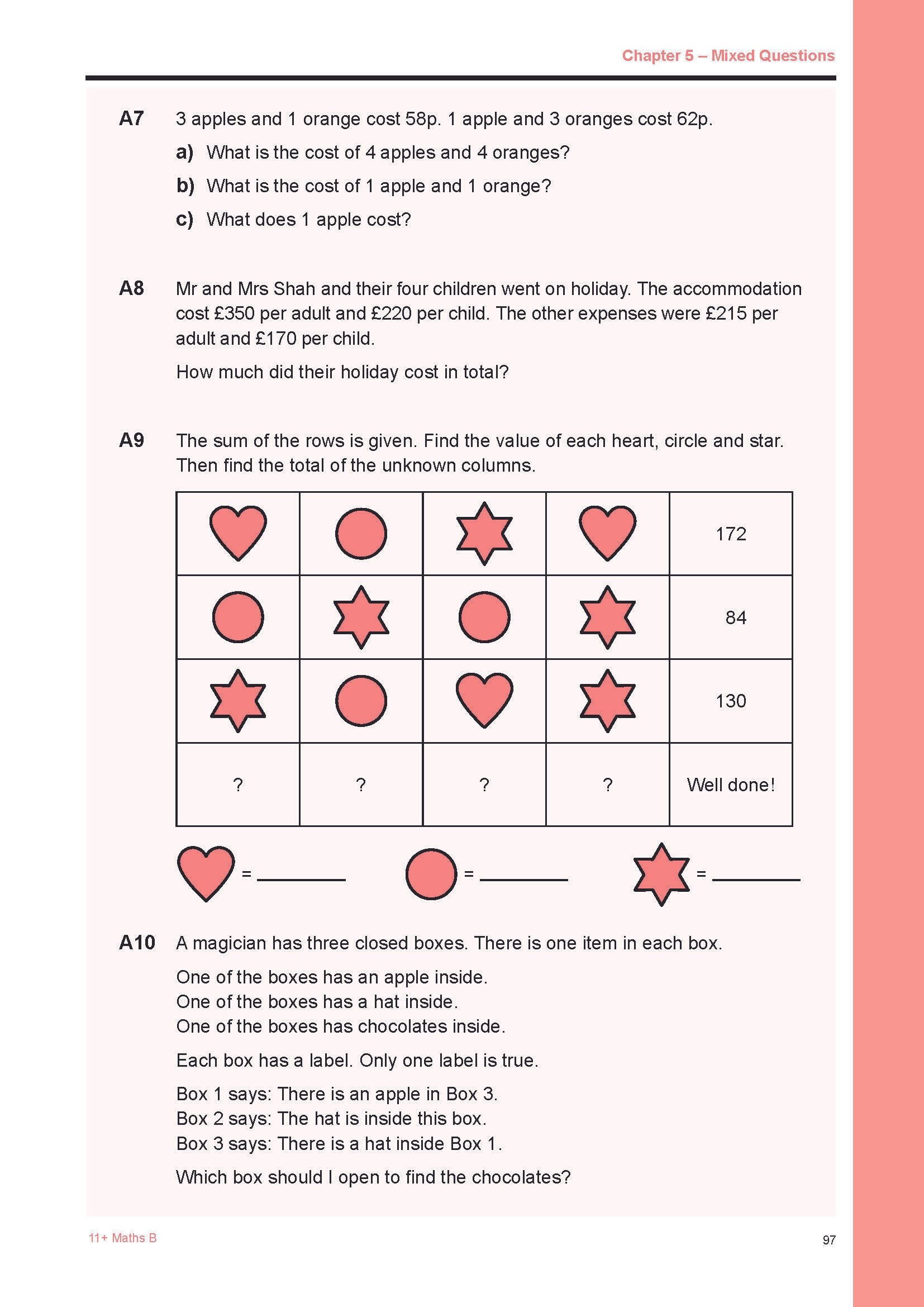 11+ Maths B