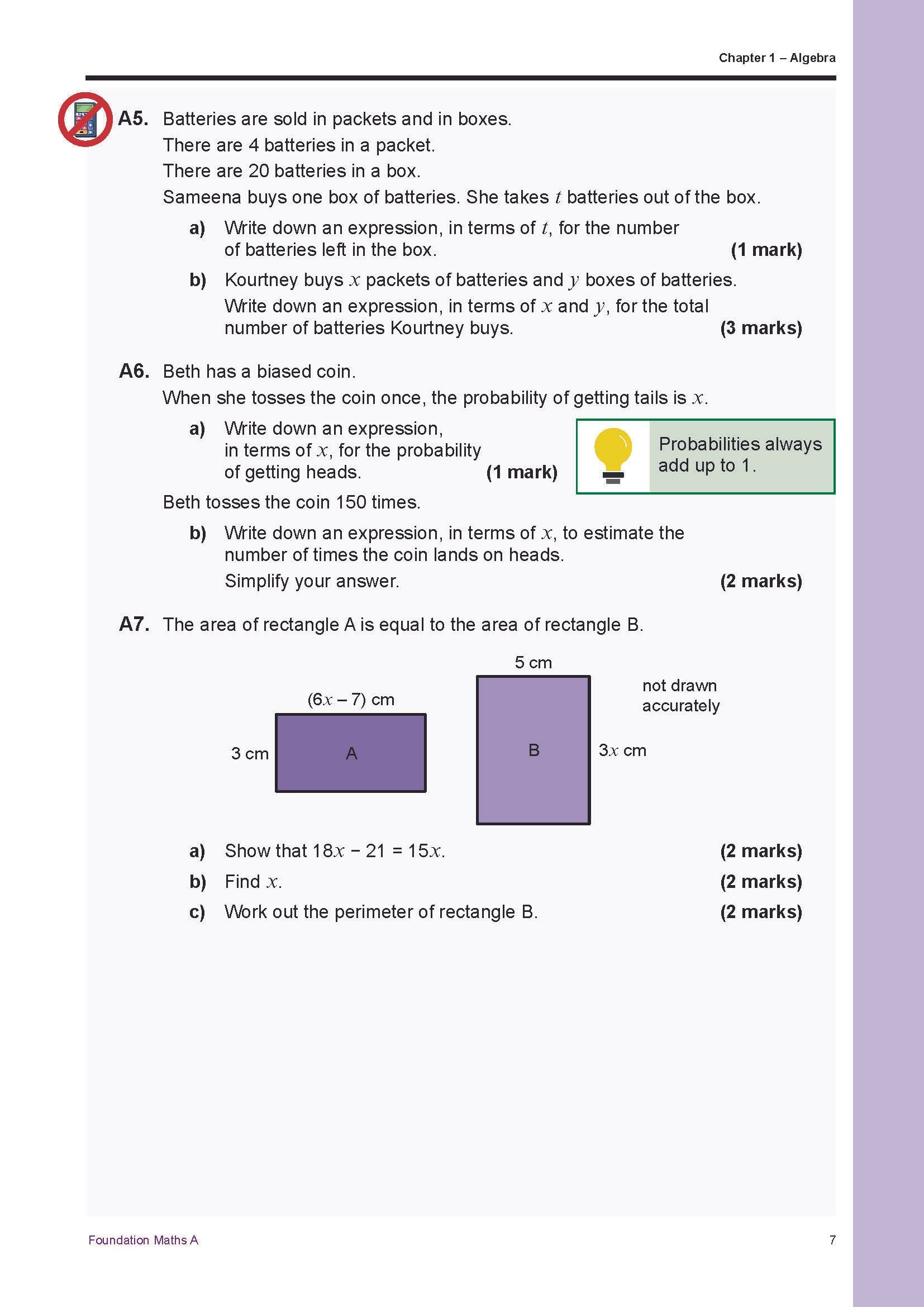 Foundation Maths A & B