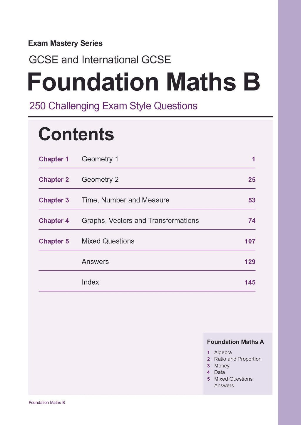 Foundation Maths A & B
