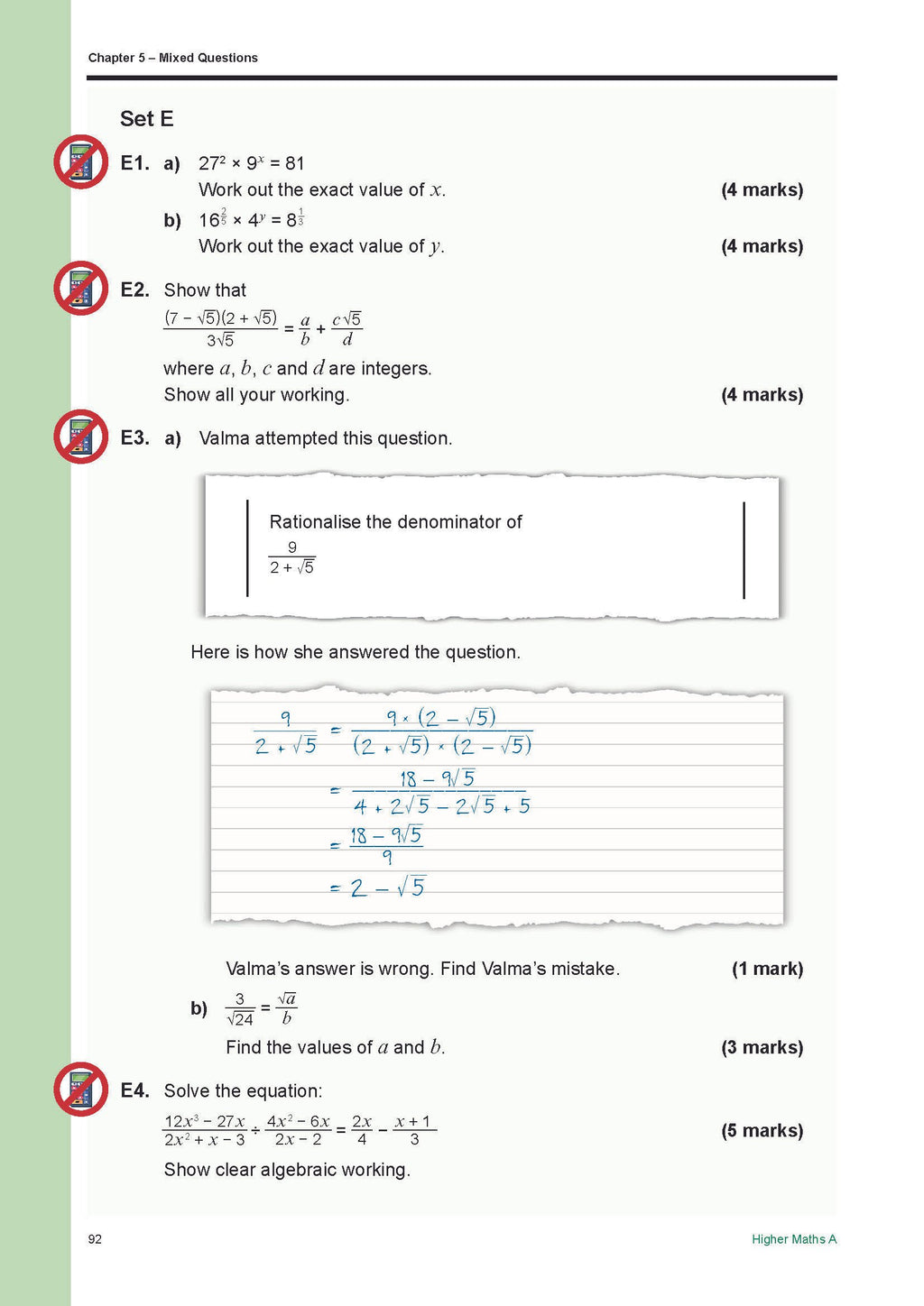 Higher Maths A & B
