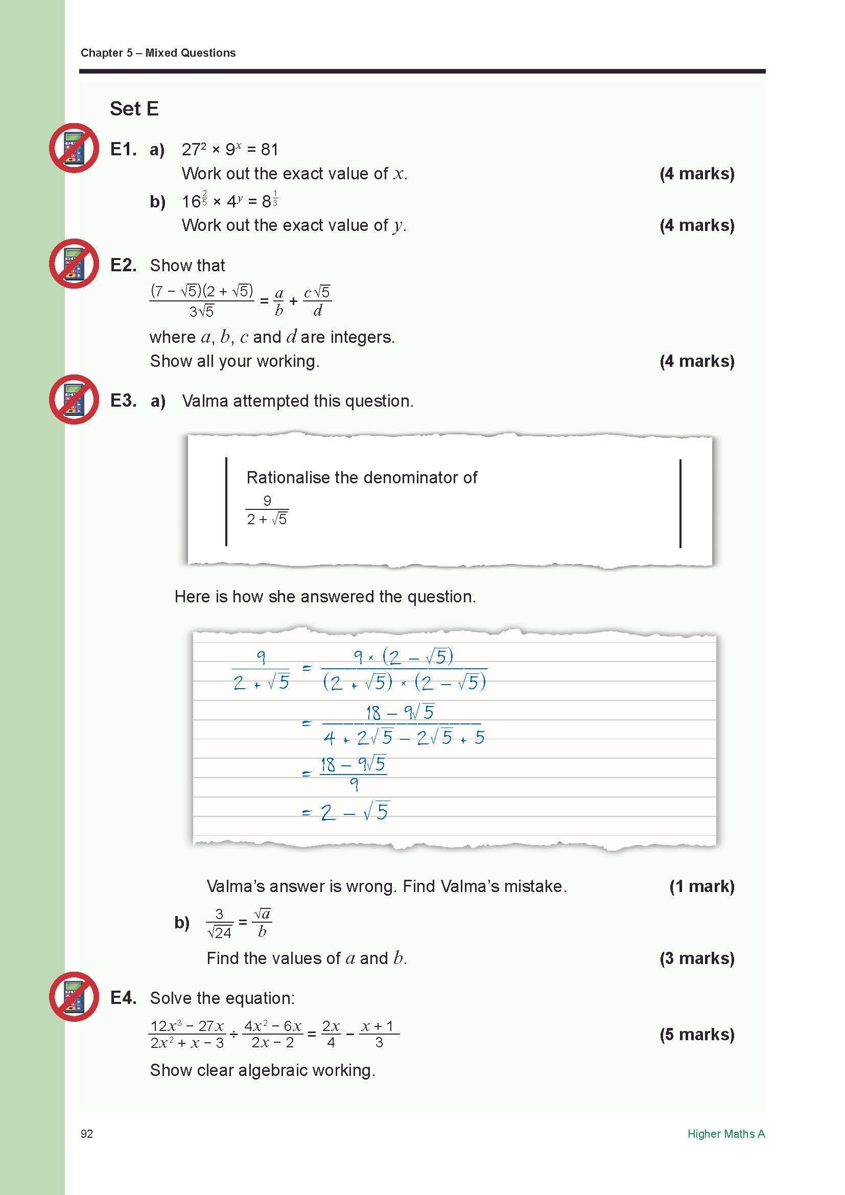 Higher Maths A & B